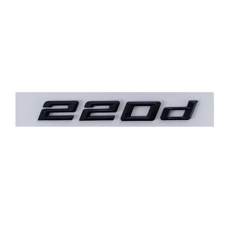 ABS 3D Car Rear Trunk Letter Badge Emblem Exterior for BMW 116d 118d 120d 125d 135d 218d 220d 240d Auto Modification Accessories yj2