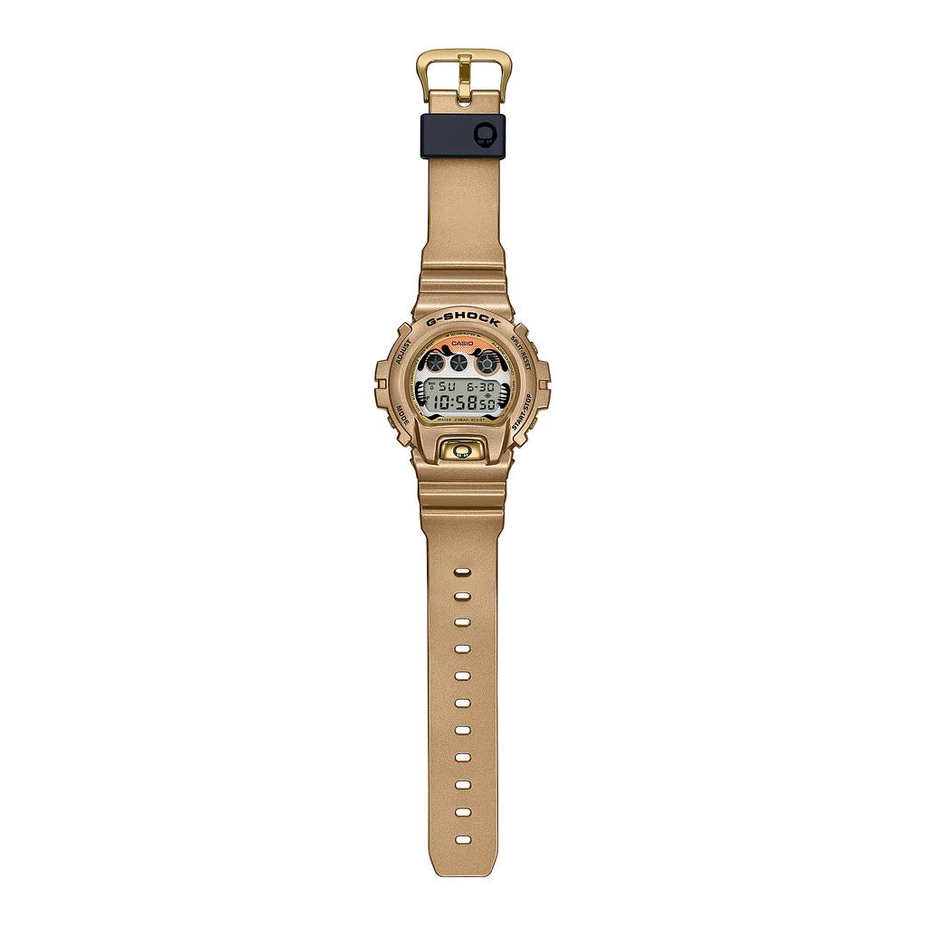 Casio Мужские кварцевые часы G-SHOCK с resin-корпусом, водозащитой 200 м, ударопрочностью, будильником DW-6900GDA-9