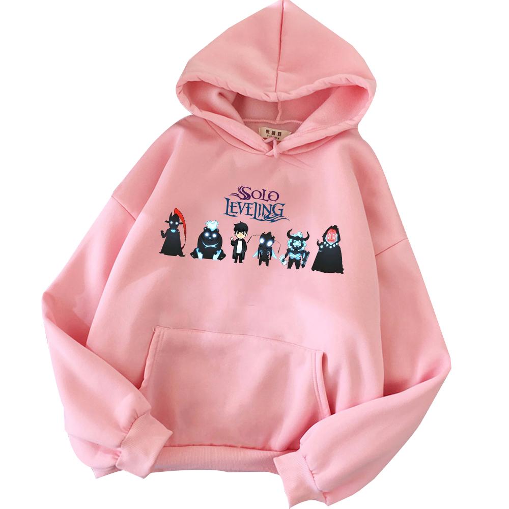 Hot Anime Solo Leveling Sung Jin-Woo Graphic Printed Hooded Men Women Prevalent Hoodies Manga Sweatshirt Harajuku Streetwear