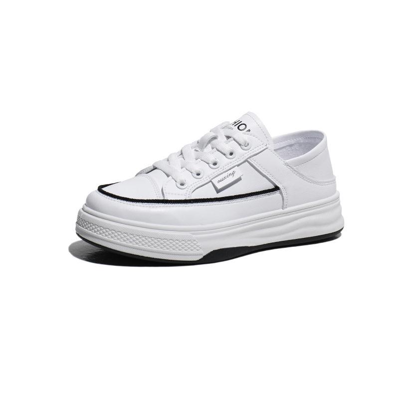 Soft Soled White Shoes for Women Thick Soled Board Shoes for Spring and Summer New Fashionable Breathable and Versatile Casual Shoes