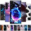 Для Samsung S23 FE Мультяшный Стеклянный Чехол S22+ / S23+ Жесткий ПК Закаленное Стекло Чехол для Телефона Для Galaxy S 22 S 23 Ultra Ударопрочные Чехлы