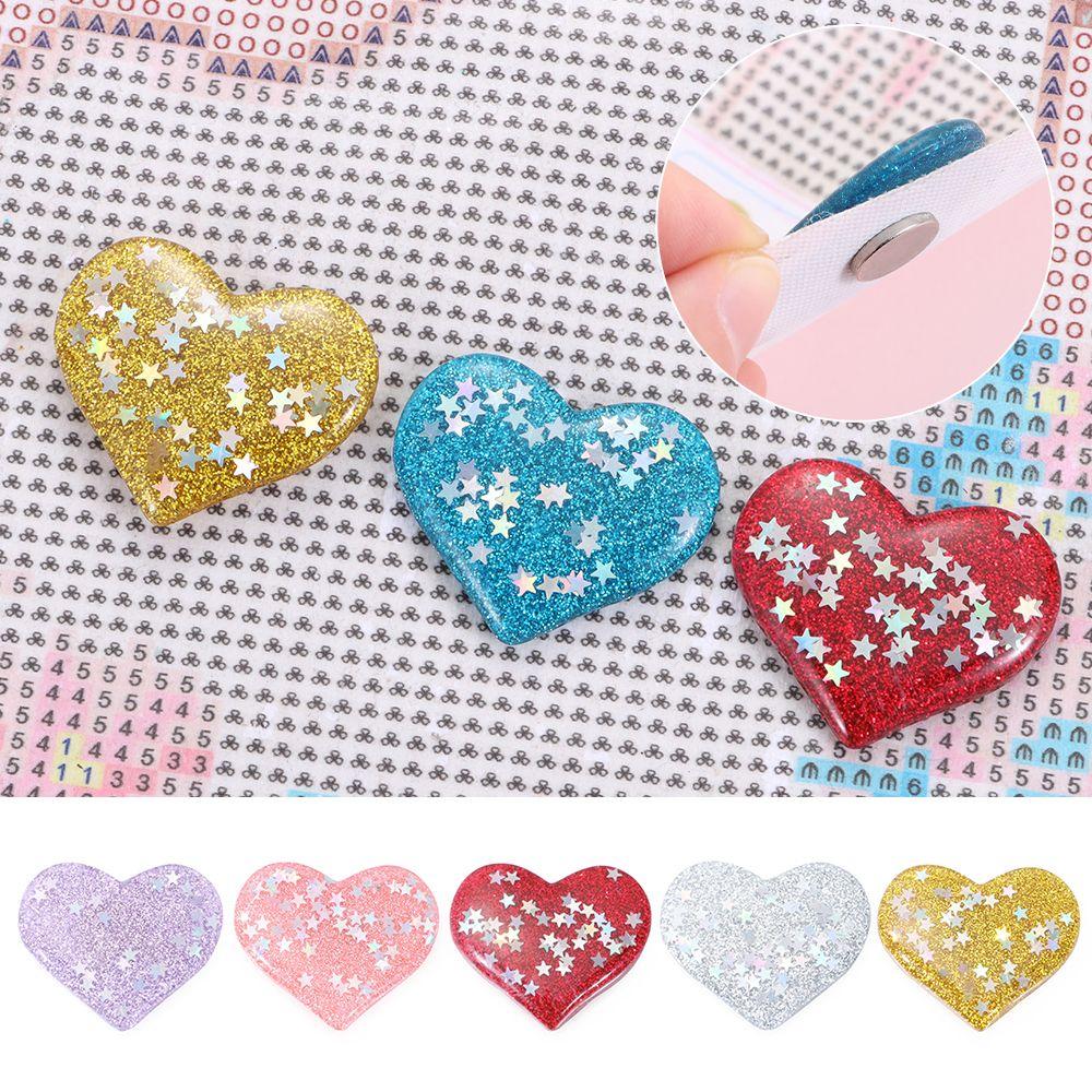 Многофункциональный инструмент для алмазной живописи, магнитная крышка, сердечник в форме сердца, держатель для алмазной живописи