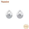 Танциз стерлингового серебра 925 пробы циркон серьги серьги-капли для женщин подарки на свадьбу