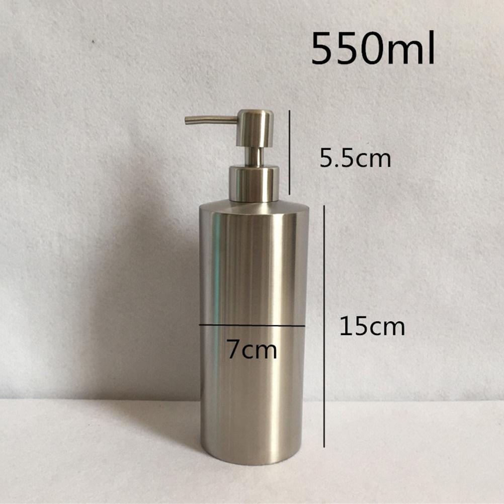 Liquid Soap Dispenser Stainless Steel Pump 550Ml for Kitchen Bathroom Hand Soap Lotion Dispenser Stainless Steel Pump