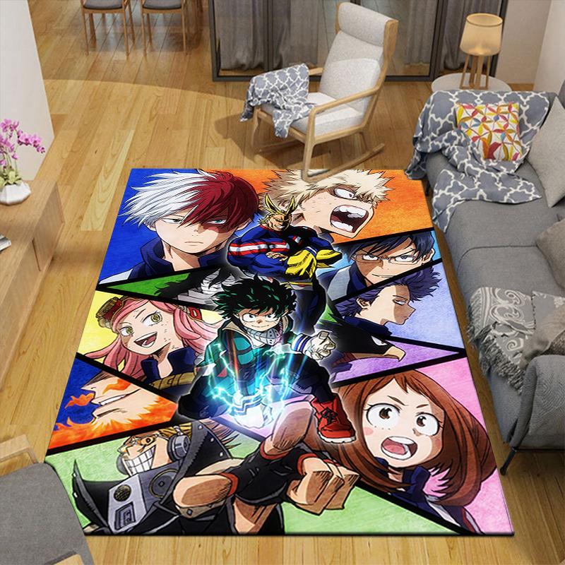 1Pc Heroic Adventures Unite Rug, Office Carpet Indoor Outdoor Doormat, Non-Slip, Comfortable, Living, Christmas Halloween,  Xmas Gift L1559