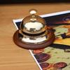 12.7 Cm Brass Elegant Hotel Bell Floral Ornament Bell Table Bell Art Deco Style Bell Office Gift Idea Reception Bell