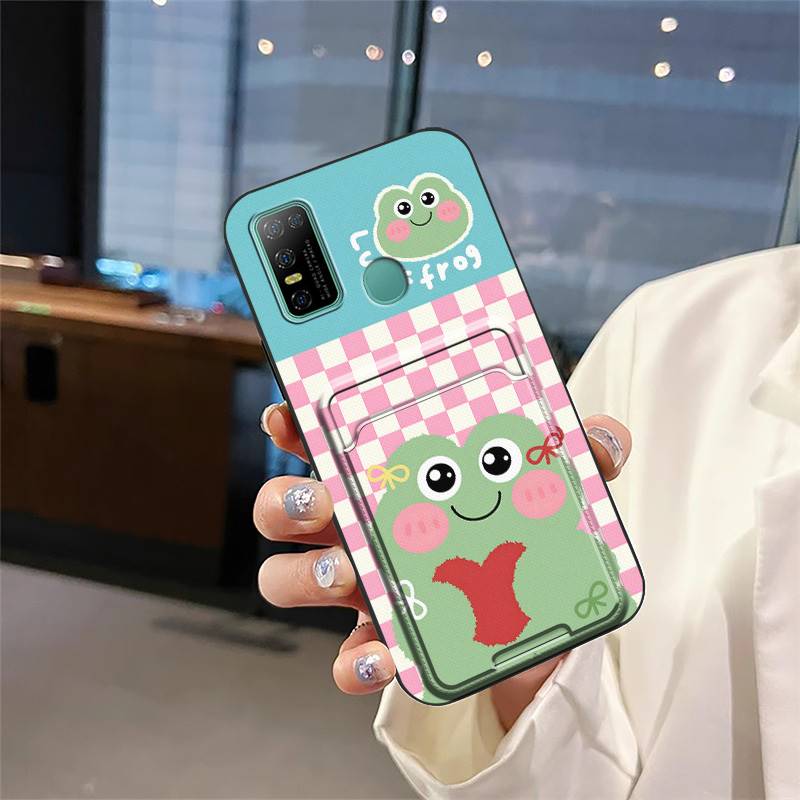Cover Cartoon Phone Case For Doogee N30 Silicone Card Slot Cute Anti-knock Card Sleeve Fashion Design Graffiti Soft Case
