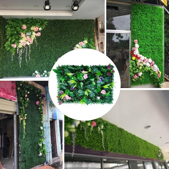 40x60CM Artificial Plants Wall Panel Realistic Fake Greenery Grass Wall