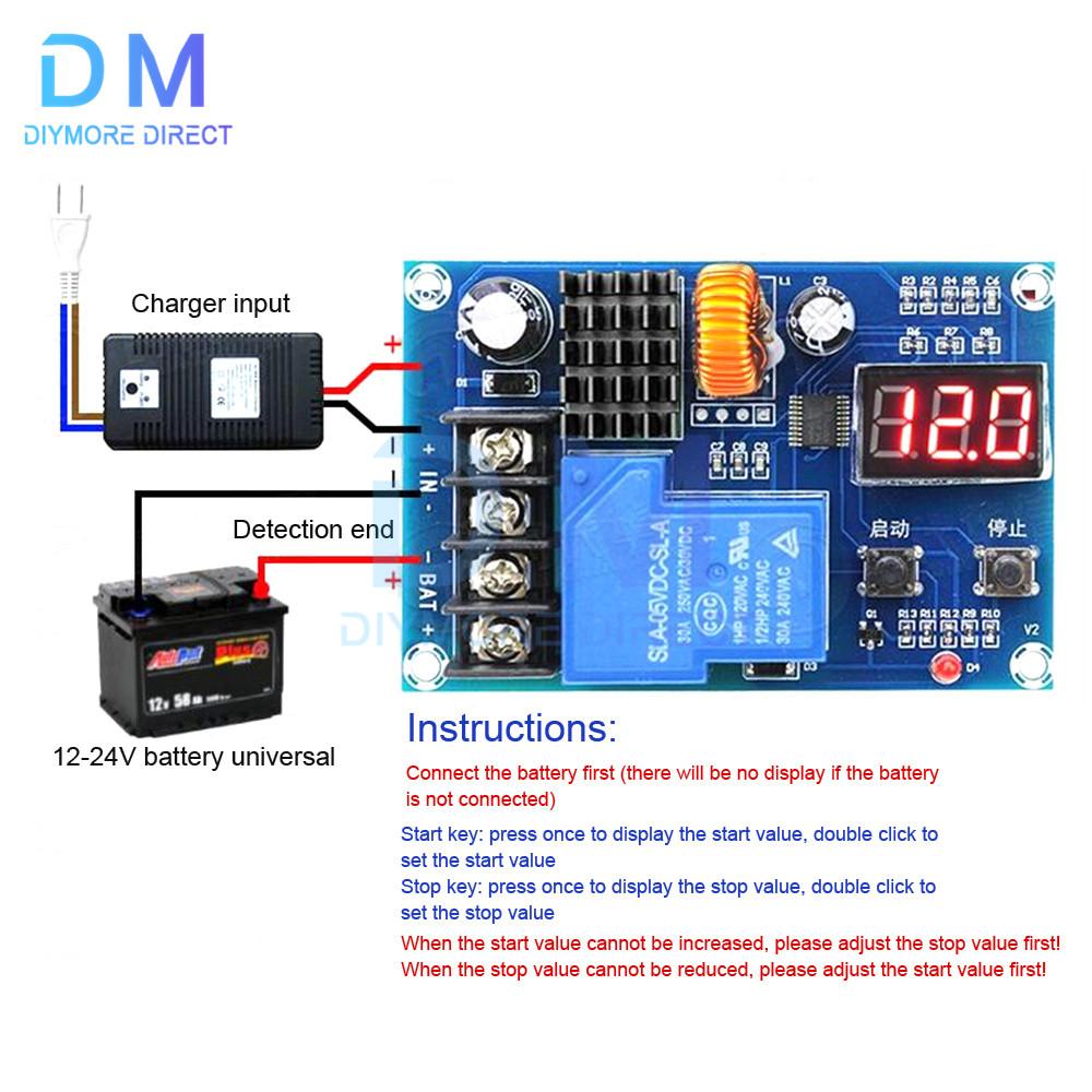 XH-M604 Battery Lithium Battery Charge Control Module Battery Charge Control Protection Switch 6-60V