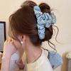 Acrylic Fabric Love Spot Hairpin Korean Style Back of Head Fashionable Versatile Grab Clip Fresh Simple Exquisite Hair Accessories