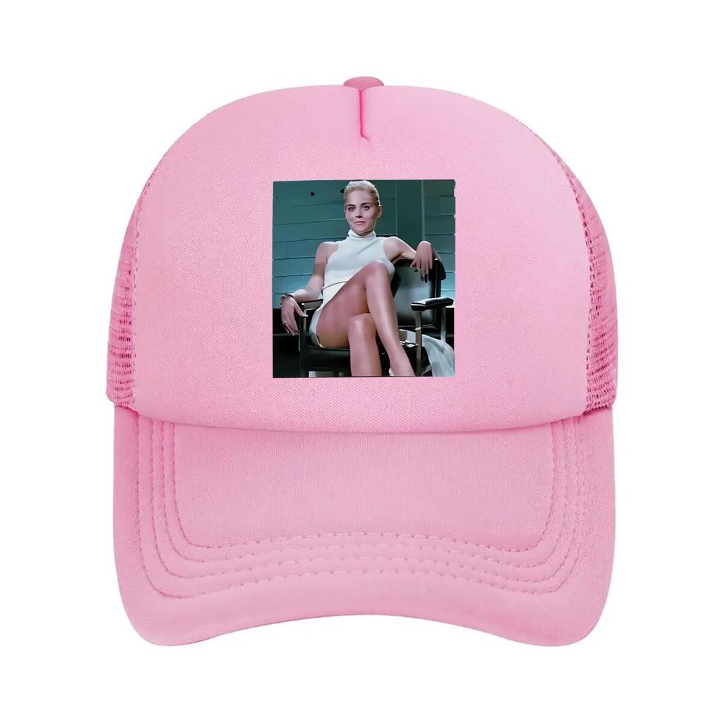 Stylish Women Portrait Fashion Mesh Baseball Cap Breathable Casual Hats Outdoor For Unisexs And Womens