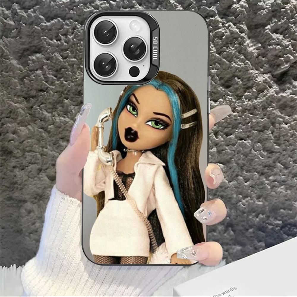 Милый Чехол для Телефона Bratz с Куклой для iPhone 16 15 14 13 12 11 Pro Max X XR XSMAX 8 7 Plus Матовый Ударопрочный Задний Чехол