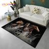 3D Pentium Gallant Horse Steed Animal Carpet Ковер для дома, гостиной, спальни, дивана, коврика для двери, декор, детский коврик, нескользящий напольный коврик