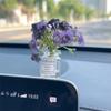 Мини Сакура Лаванда Жасмин Автомобильные Украшения Украшения на Центральную Консоль Яркие Цветы Ваза Стеклянная Ваза Микро Ландшафт Для Подарков