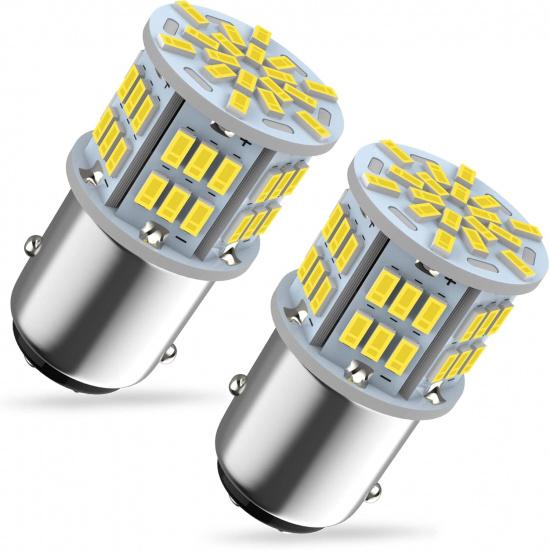 1157 Led Brake Light Bulb, 12V-24V 1157 7528 2357 2057 BAY15D LED Replacement Light Bulb for Brake Tail Light for Car RV Trailer Boat, 54SMD 3014