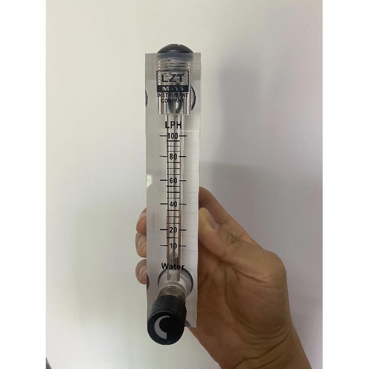 LZM-15T PMMA Liquid Flowmeter Water Flow Meter Panel Rotameter With Control Valve 0.2-2LPM 0.2-3LPM 0.5-4LPM 1-7LPM 10-100L/H