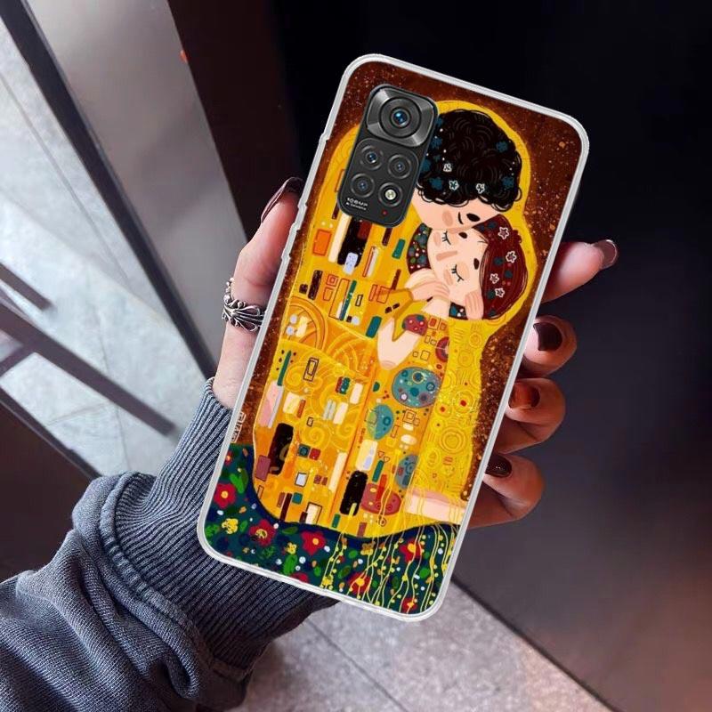 Чехол для телефона с дизайном «Поцелуй» Густава Климта Для Xiaomi Redmi Note 15 14 14S 13 12S 12 Pro Plus 11S 11 10S 10 4G Cover 11E 11T 5G Печать
