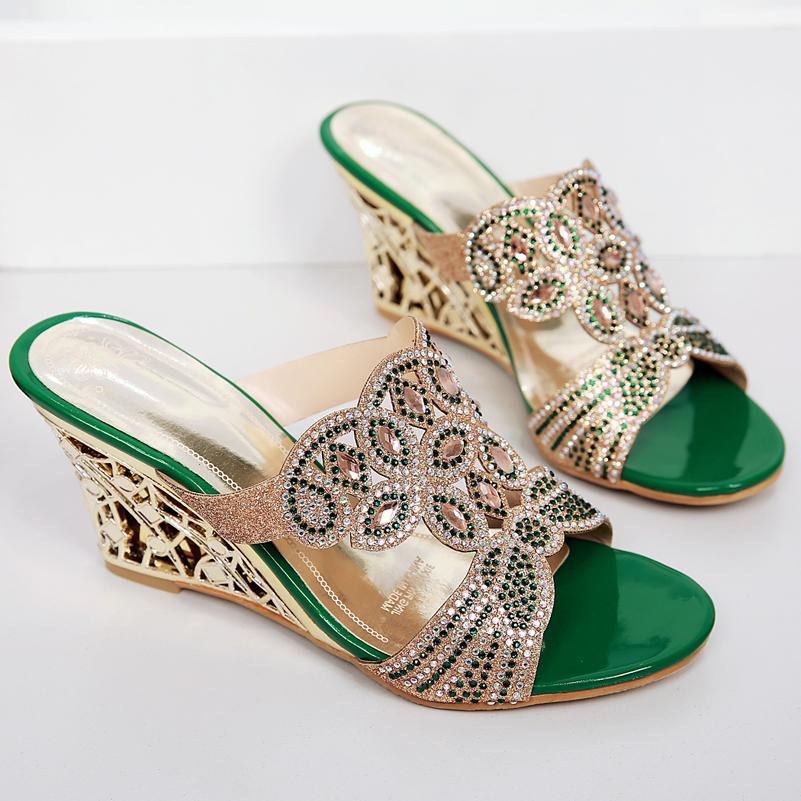 Женские тапочки летние новые наклейки ромбовидные большого размера с открытым носком и крутые тапочки