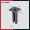 Screw-on column base 60x40 graphite