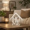 Geometric Letter Home Ornaments House-Shaped Home Decor Decorative Desktop Decoration Housewarming