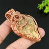 Natural Psilomelaine Dendritic Gemstone Copper Wire Wrap Pendant 2.76 l5U54