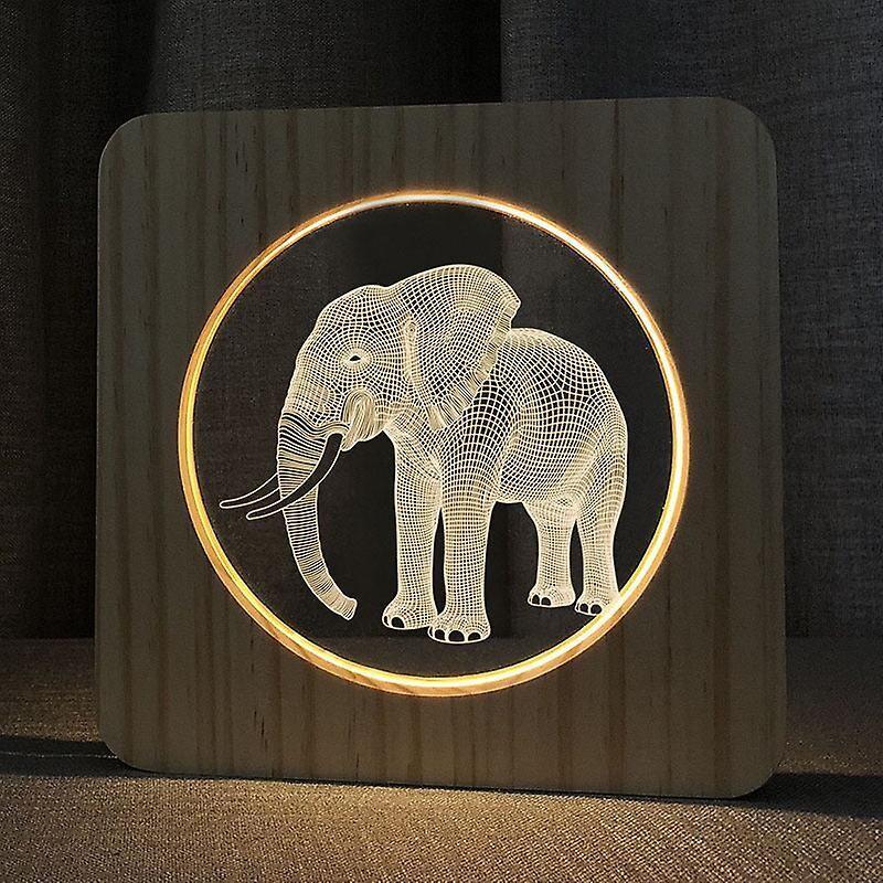 Animal Night Light Elephant Shape Led Table Lamp Creative Ambience Light