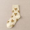 Cute Cartoon Dog Women‘s Sock Kwaii Korea Harajuku Funny Dalmatian Malzis Teddy Pomeranian Long Sox Skarpetki Chaussette Meias