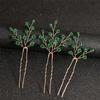 Handmade Pearl Hairpins U-Shaped Updo Decoration Vintage Hair Jewelry Gift  for Women