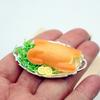 Miniature Roast Chicken Realistic Christmas Roast Chicken On Plate Dolls Accessory Miniature