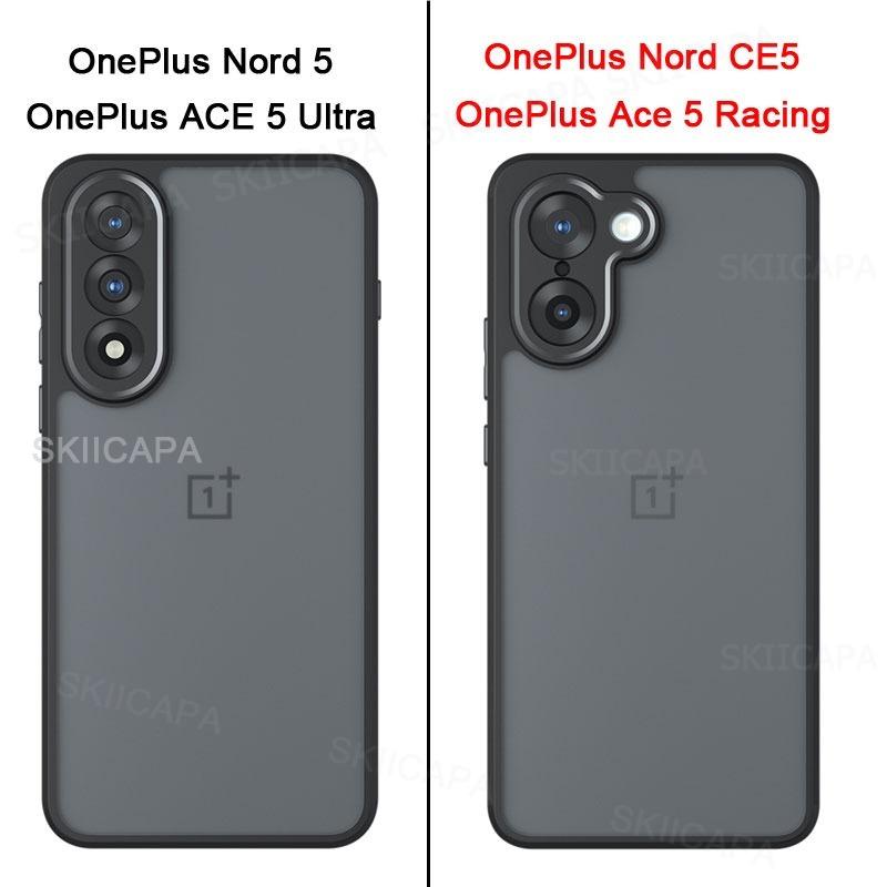 Shockproof Matte Case for Oneplus Ace 5 Racing Ace5 Ultra Nord 5 CE5 Hard Bumper Soft Clear Back Cover Phone Funda