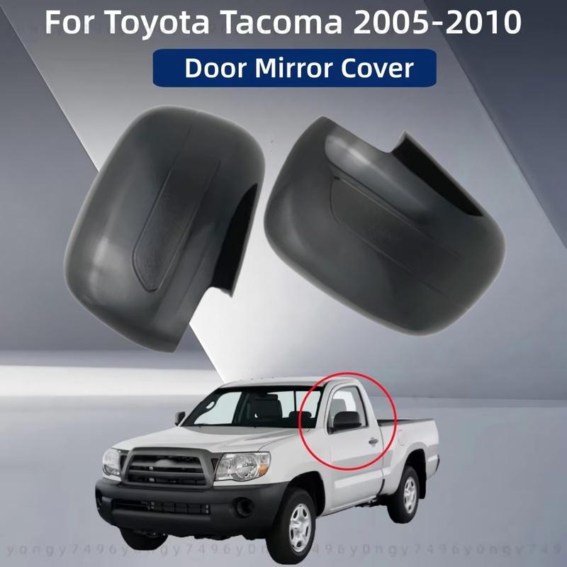 Для Toyota Tacoma 2005 2006 2007 2008 2009 2010 Автомобильные аксессуары для заднего вида Глянцевая черная накладка на боковое зеркало Хромированная наклейка