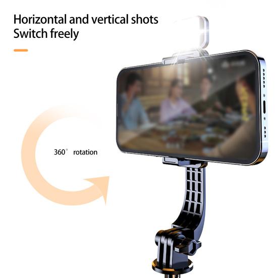 Палка для селфи, Bluetooth-совместимый пульт дистанционного управления, 10 м, контроль заполнения, вращение на 360 градусов, 1,1 светильник, выдвижной, 50 мАч метров, телефон для селфи