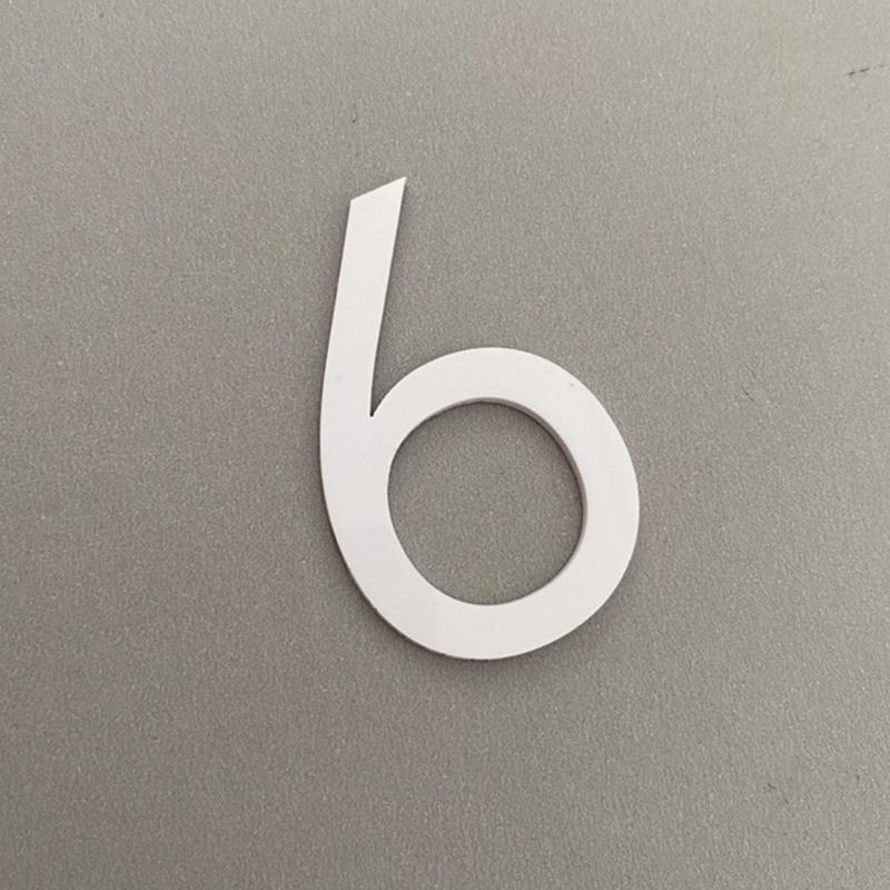 1PC Self Adhesive Door Number Acrylic Plate Address Plaque Mailbox Sign Sticker House Number