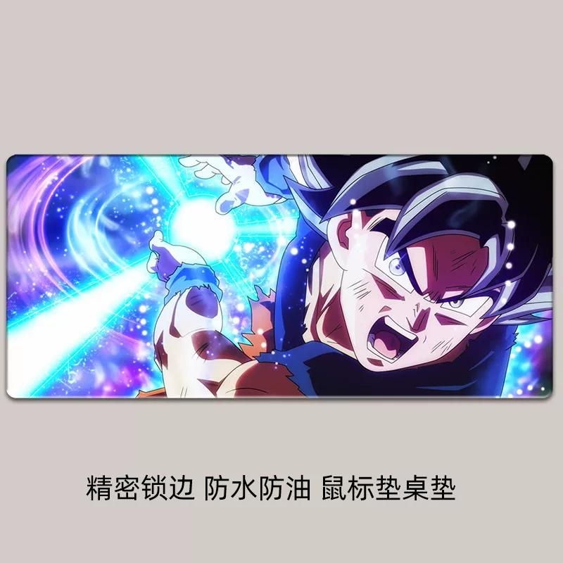 Водонепроницаемый и Нескользящий Кожаный Коврик для Мыши Креативный Мультяшный Dragon Ball Печать Высокой Четкости Увеличенный Сон Гоку Компьютерный Офисный Настольный Коврик Коврик для Ноутбука