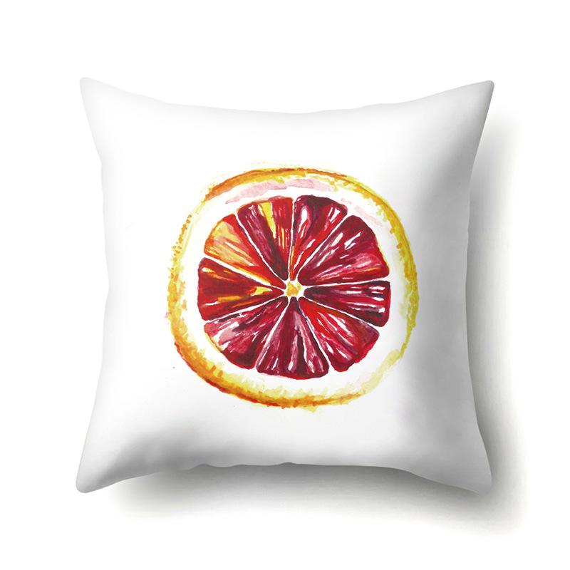 Крутая летняя фруктовая полиэстеровая наволочка, украшение для автомобиля, принт для дома, маленькая свежая милая наволочка