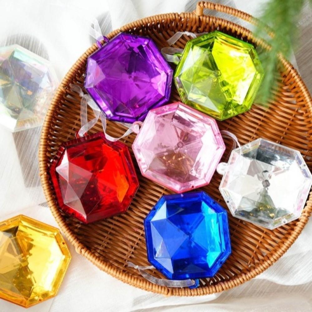 Multicolor Christmas Tree Glitter Gemstone Hanging Ornaments Holiday Decorations