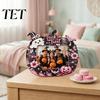 Cute Theme Picture Frame Halloween Photo Frame, Wooden Desktop Holder for Spooky Party Decoration Supplies And Festive Home Decor, Vintage Tabletop