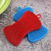 Double Sided Reusable Silicone Dishwashing Brush Flexible Soft Scrubber for Pots Pans Vegetables Fruit Cleaning Tool Sponge
