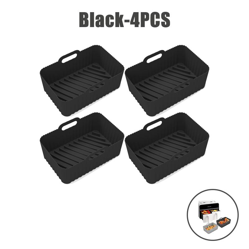 Силиконовые вкладыши для аэрофритюрницы пищевого класса для двойной аэрофритюрницы Ninja, антипригарные аксессуары для корзины аэрофритюрницы для Ninja