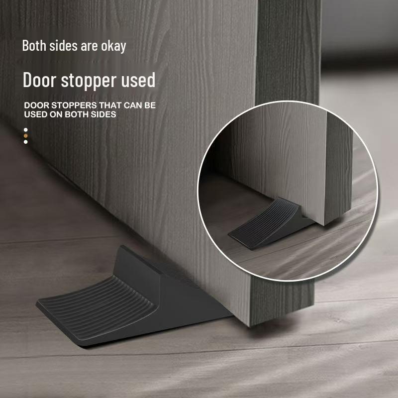 Silent Anti-Collision Door Stopper: Windproof Suction Card Fixer and Raised Wedge Blocker