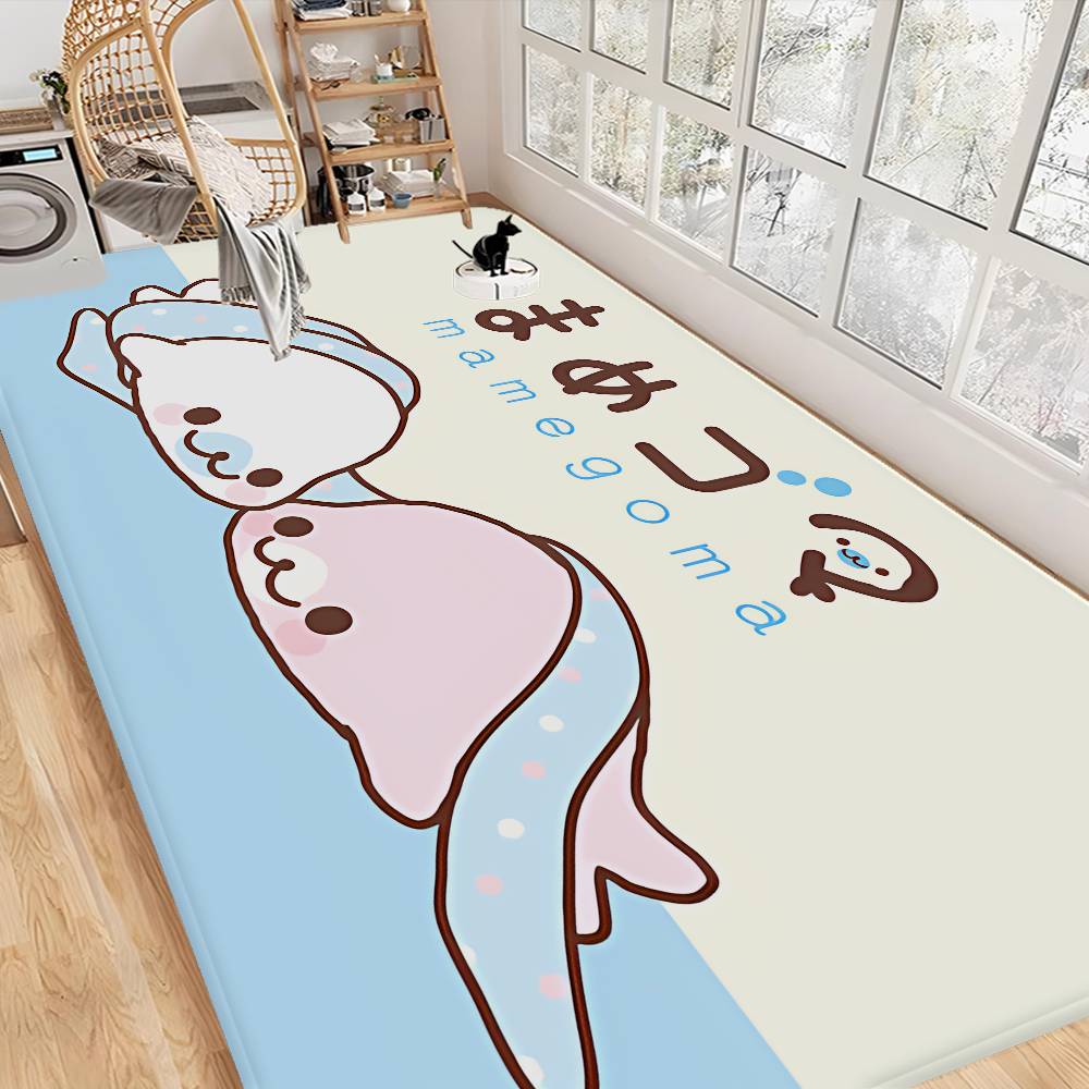 CUTE M-Mamegoma Floor Carpet Nordic Style Home Doormat Bathroom-Toilet Mats Bedroom Hotel Decor Mat