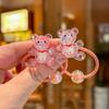 2PCS New Sparkling Night Light Rabbit Girls Elastic Hair Bands Hair Accessories Children Hair Ties Baby Headwear