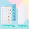 Aleric 2 Pieces Chore Chart for Kids to do List Chores Checklist Task Board, Sliding Morning Routine Chart for Adults, Daily Memo RV Checklist