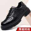 Внешняя торговля большая деловая повседневная кожаная обувь платформа крокодиловый узор туфли дерби мужская формальная кожаная обувь британские мокасины для вождения