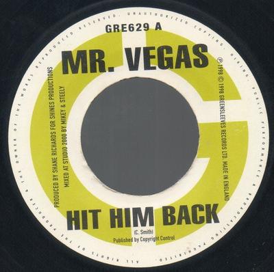 7-дюймовая запись MR. VEGAS / GENERAL B - Ответь ему / Ты это сделаешь GRE629 Greensleeves Re 1998 UK Регги, Ска и Даб Б/у