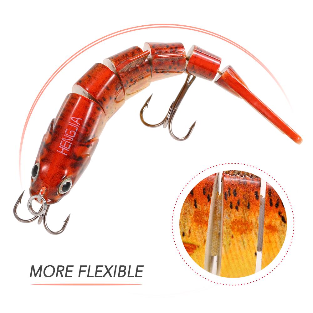 10cm/20g Lifelike 6 Jointed Sections Swimbait Fishing Lure Crankbait Hard