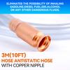 3m Copper Oil-Water Transfer Pump Siphon Hose Vapor-Hydraulic Automatic Accessories Manual Siphon Fuel PVC Pipe Auto Fuel Pump