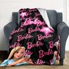1 шт. Фланелевое одеяло Барби Мягкое, Теплое и Уютное для Дивана, Кровати, Офиса и Путешествий Универсальный Подарок на Любой Сезон, Рождественский подарок