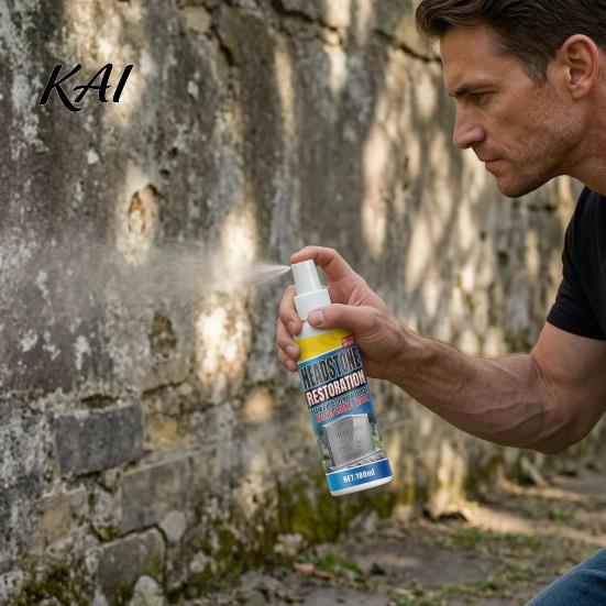 Tombstone Stain Remover Headstone Restoration And Cleaning Spray, Monument Cleaner for Natural Stone Granite Marble Cemetery Memorials, Gentle