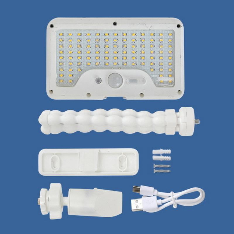 Household Split Lighting Solar Motion Sensor Light 360° Rotatable Lamp Octopus Bracket Usb Charge Lighting For Outdoor Camp